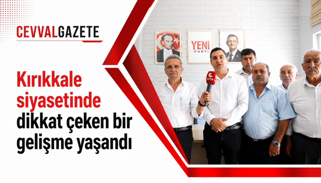 Kırıkkale siyasetinde dikkat çeken bir gelişme yaşandı. CHP’de görevden alınan eski İl Başkanı Onur Yüksel Bozdağ ile birlikte 7 ilçe başkanı partilerinden istifa ederek YENİ Parti’ye katıldıklarını açıkladı.