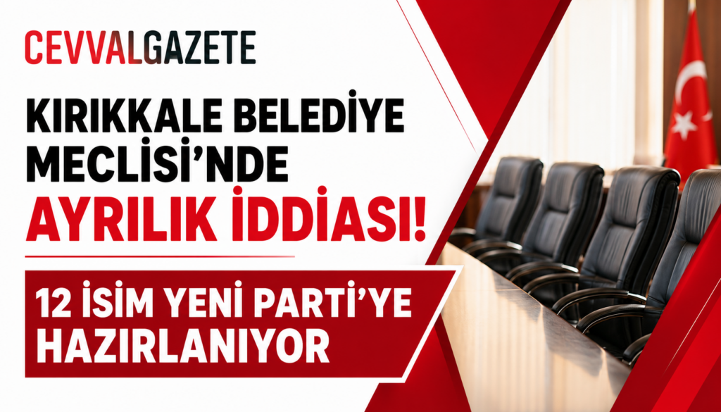 KIRIKKALE BELEDİYE MECLİSİ’NDE AYRILIK İDDİASI! 12 İSİM YENİ PARTİ’YE HAZIRLANIYOR